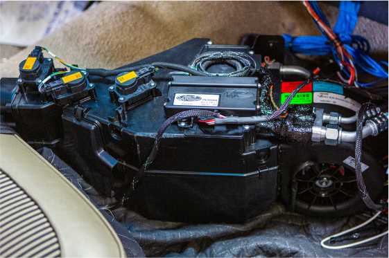 A close up shot of a cooling system