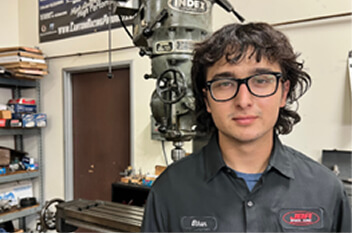 Ethan Moradzadeh, Machine Shop Performance Technician